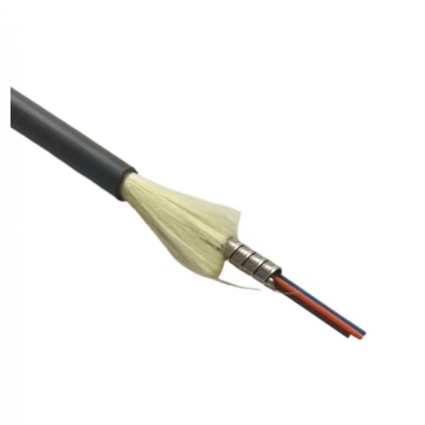 Outdoor Armored fiber optic cable 4 core-Stainless Steel Armored