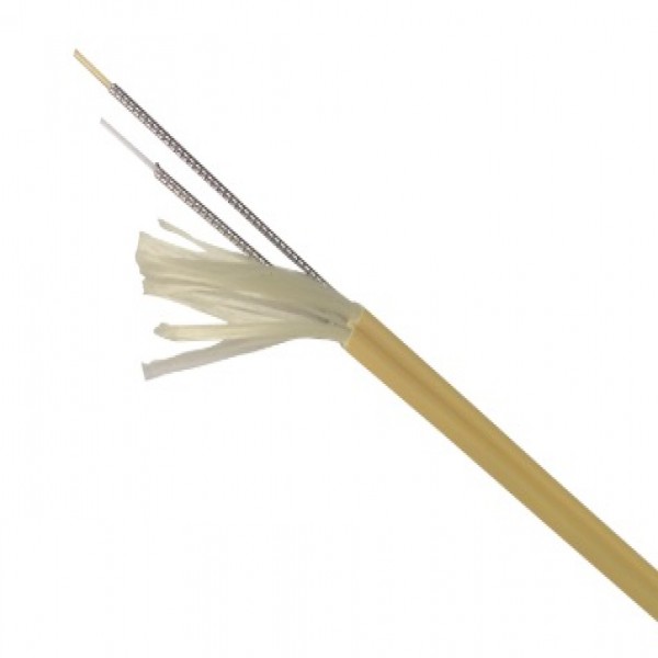 Dual Core Armored Fiber Optic Cable 